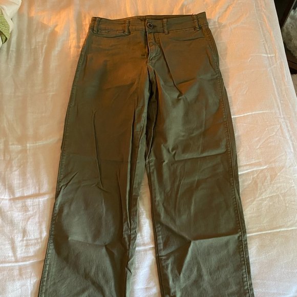Green trouser-style jeans - Picture 1 of 3